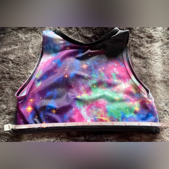 Blackmilk Galaxy Super Nova Network Swim Crop size S - Picture 8 of 11